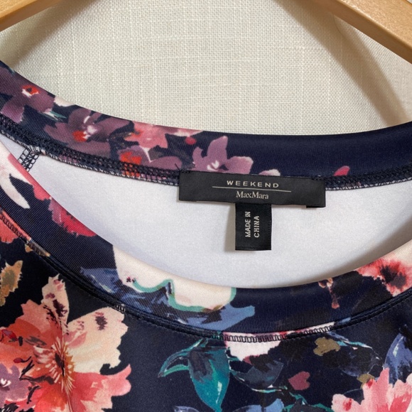 MaxMara Weekend Floral Jersey M EUC - Picture 2 of 6